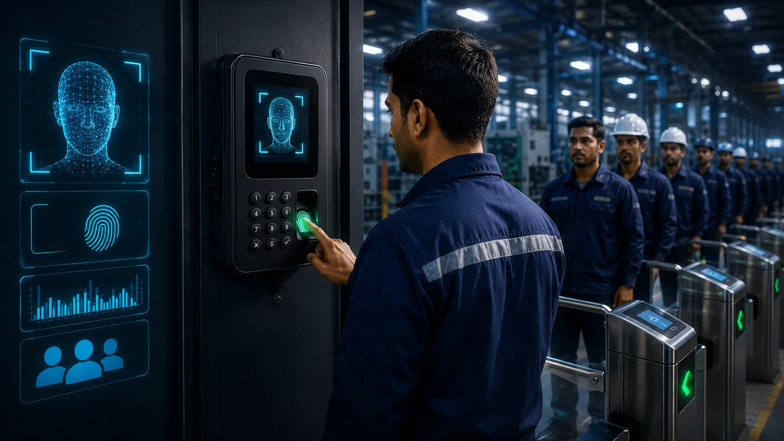 Why biometric attendance machines fail at the factory gate — article cover image