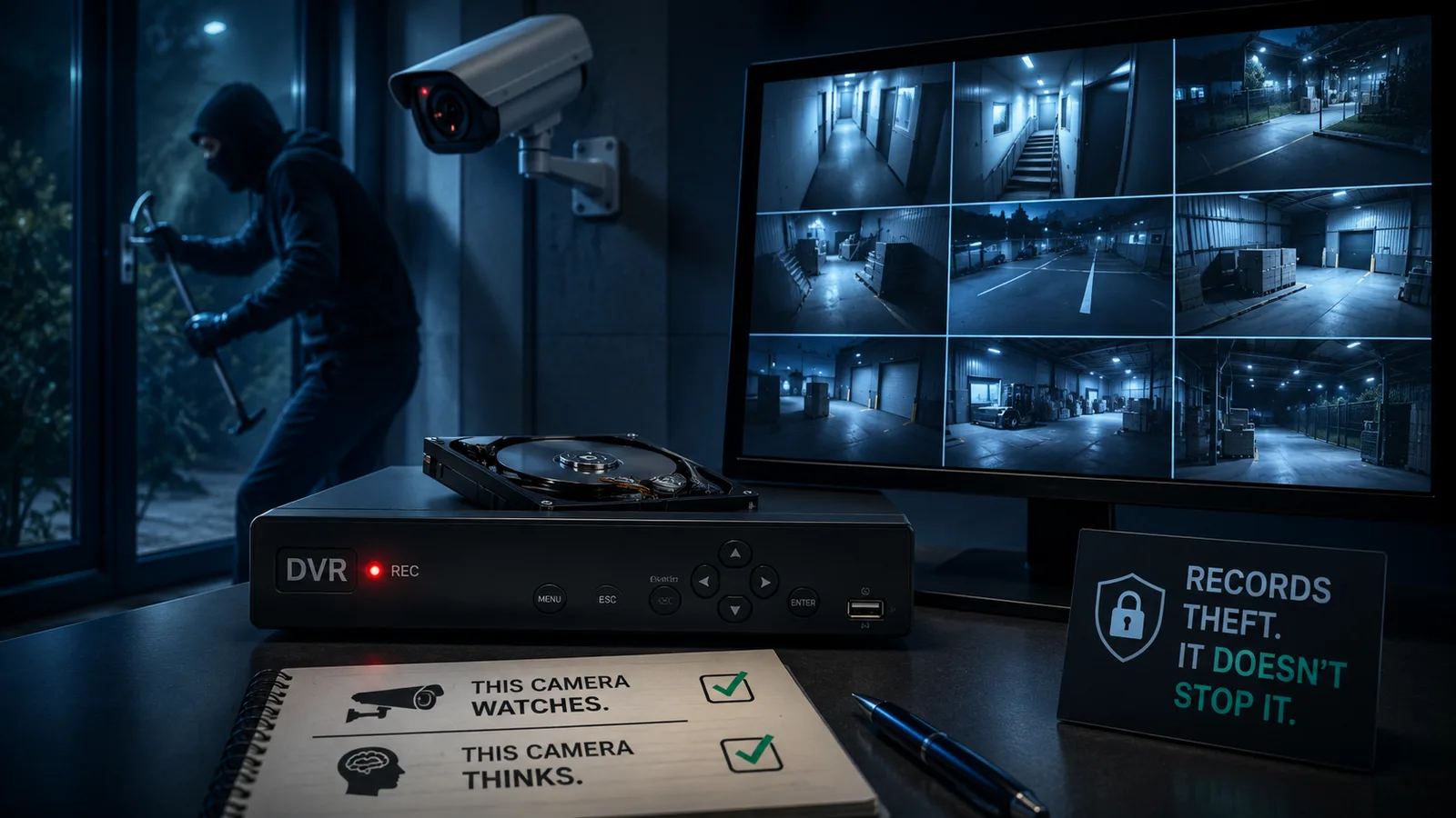 Your DVR records the theft. It doesn't stop it. — article cover image